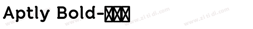 Aptly Bold字体转换